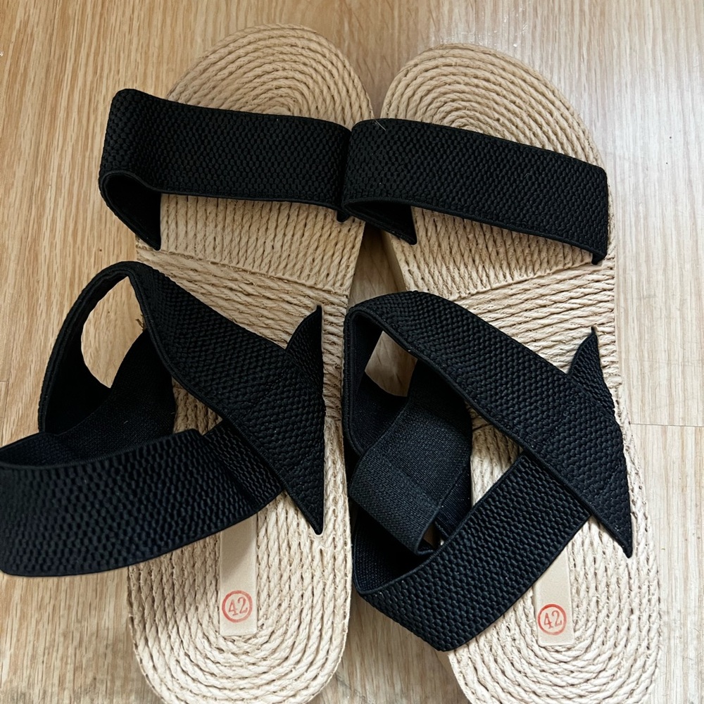 Black and Tan Women's Sandals